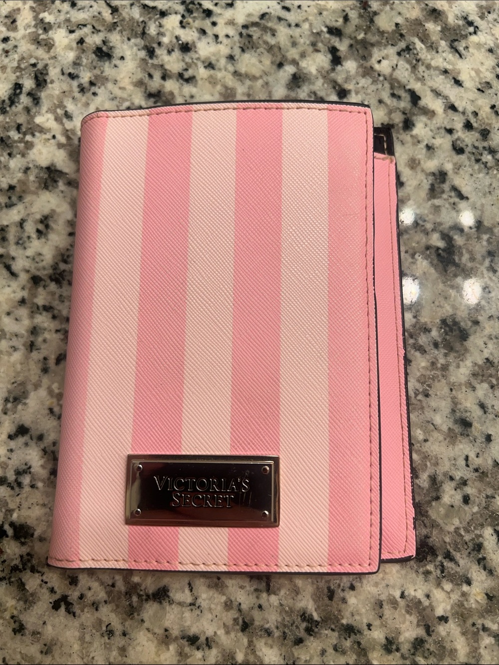 Women’s Victoria's Secret Pink Stripe Passport Case